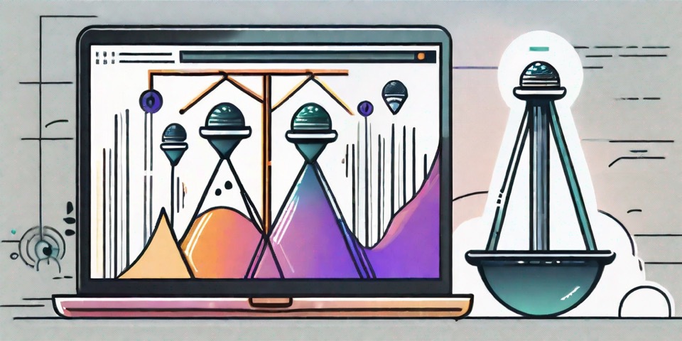 Two digital platforms symbolized by two distinct structures