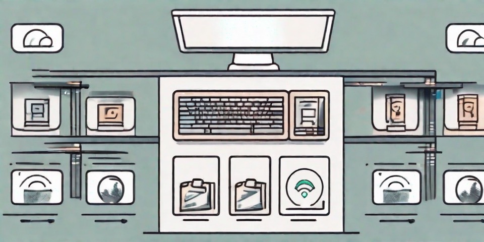 Two digital platforms represented by symbolic icons
