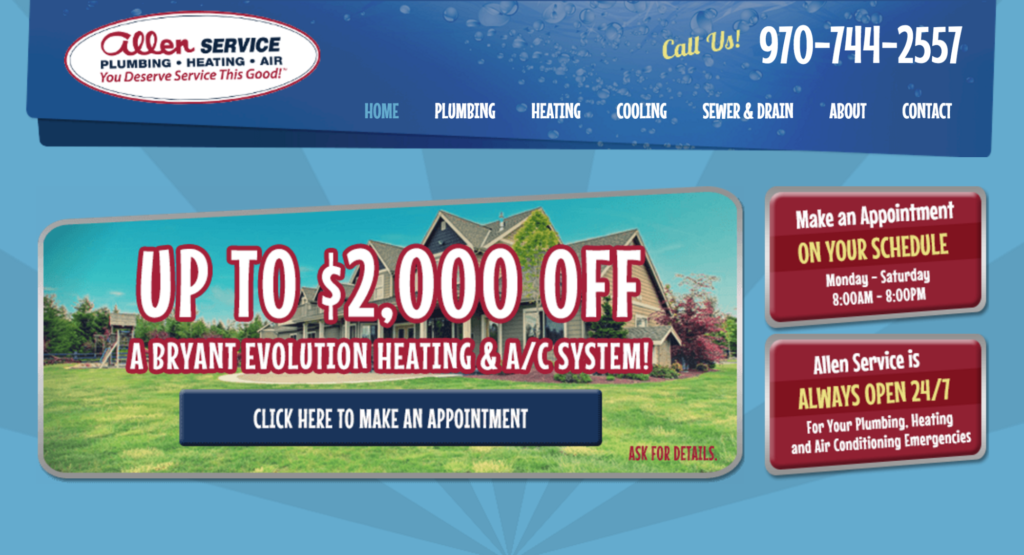 Call to Action for SEO Example