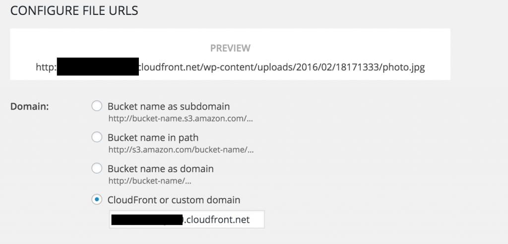 Cloudfront Domain Name